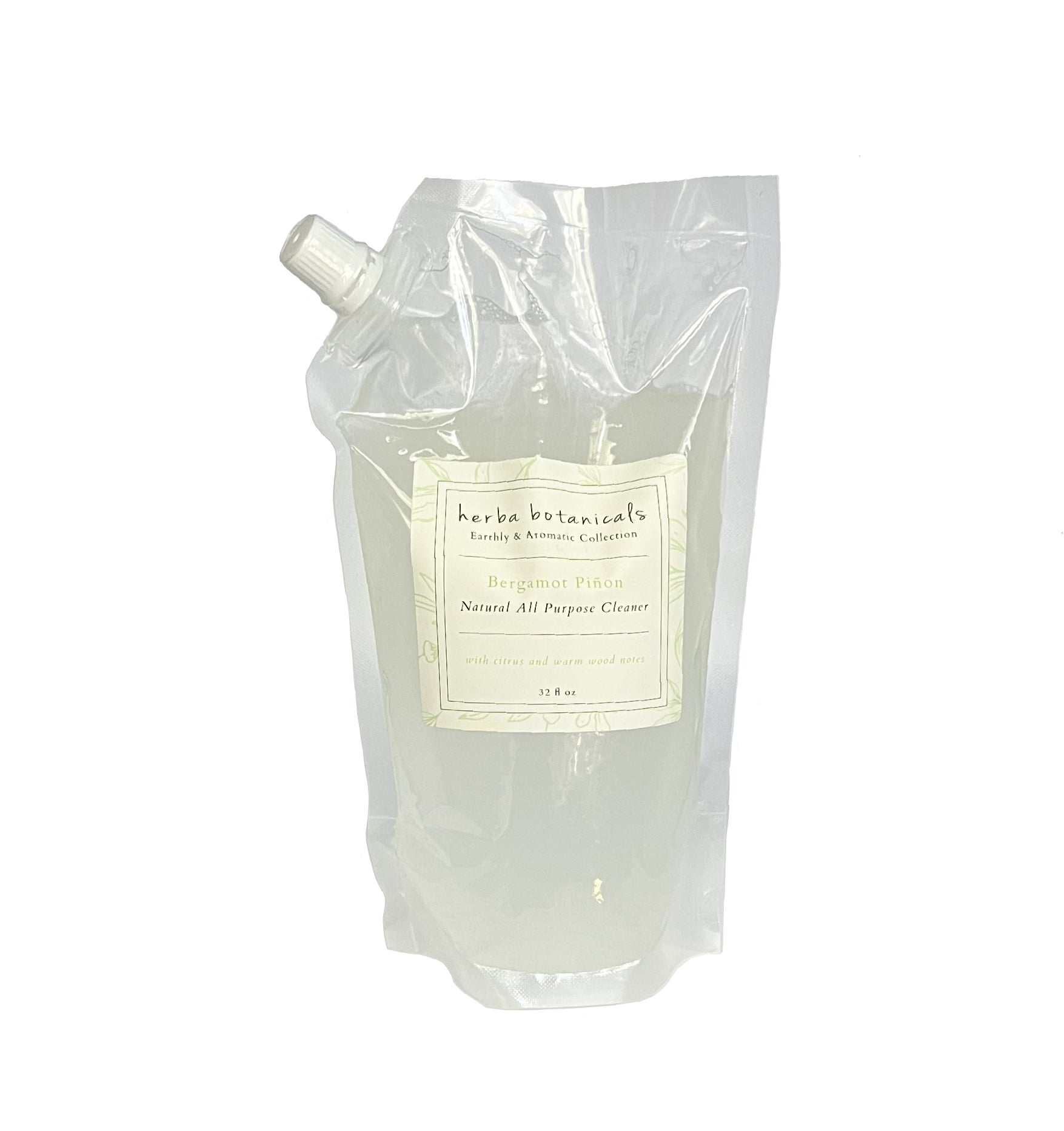 Herba Botanicals Natural All Purpose Cleaner Bergamot Pinon 32oz Refill