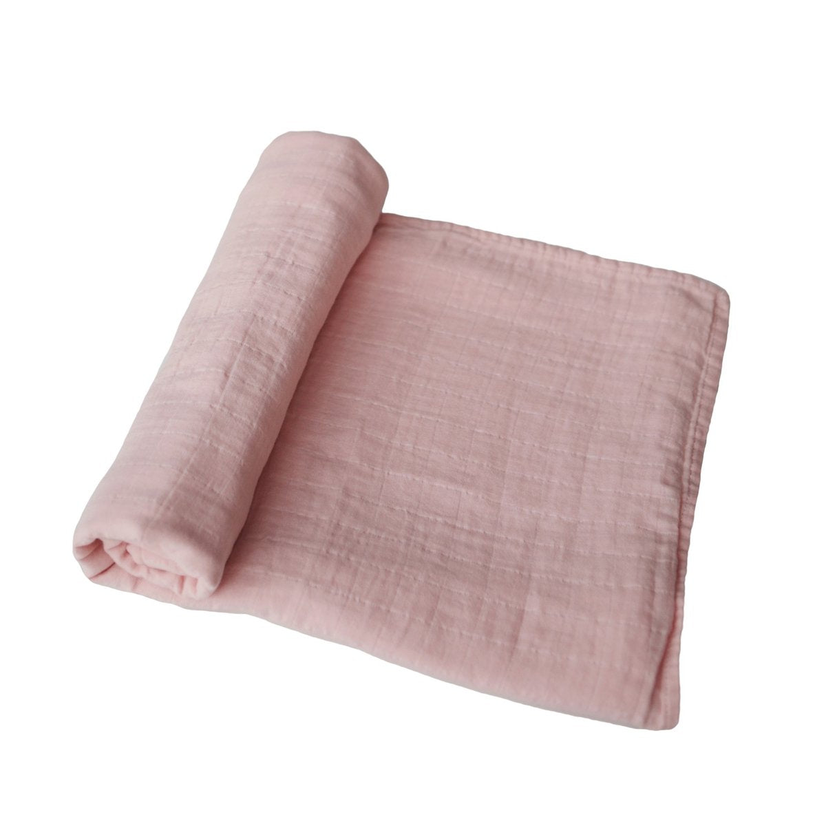 Mother Nature's Best Market Mushie Rose Vanilla Organic Muslin Swaddle Cruelty-Free, Organic, Reusable/Recyclable