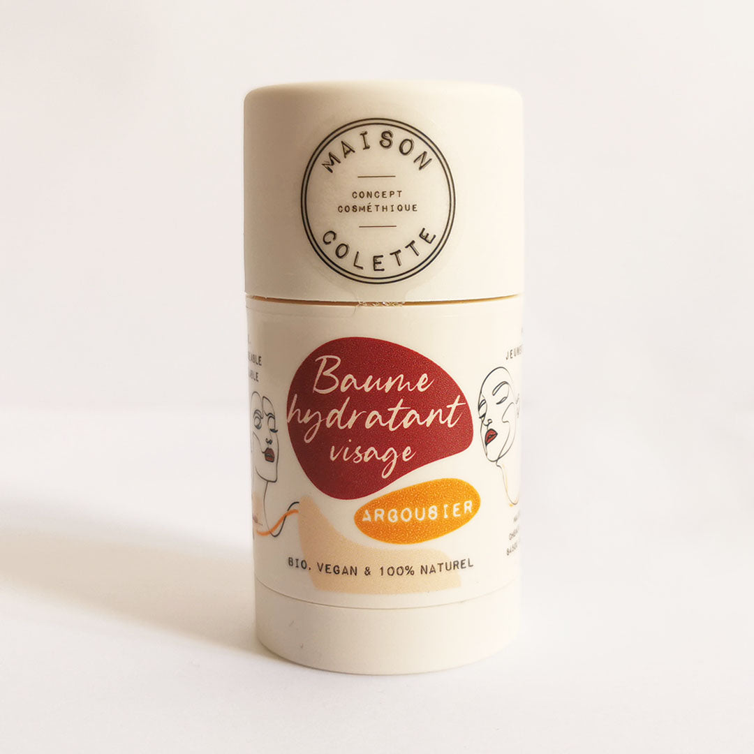 Maison Colette Sea Buckthorn Face Body Moisturizer - Women's Solid Cream Stick - Sea Buckthorn Apricot Olive Oil - Anti-Aging Balm Stick