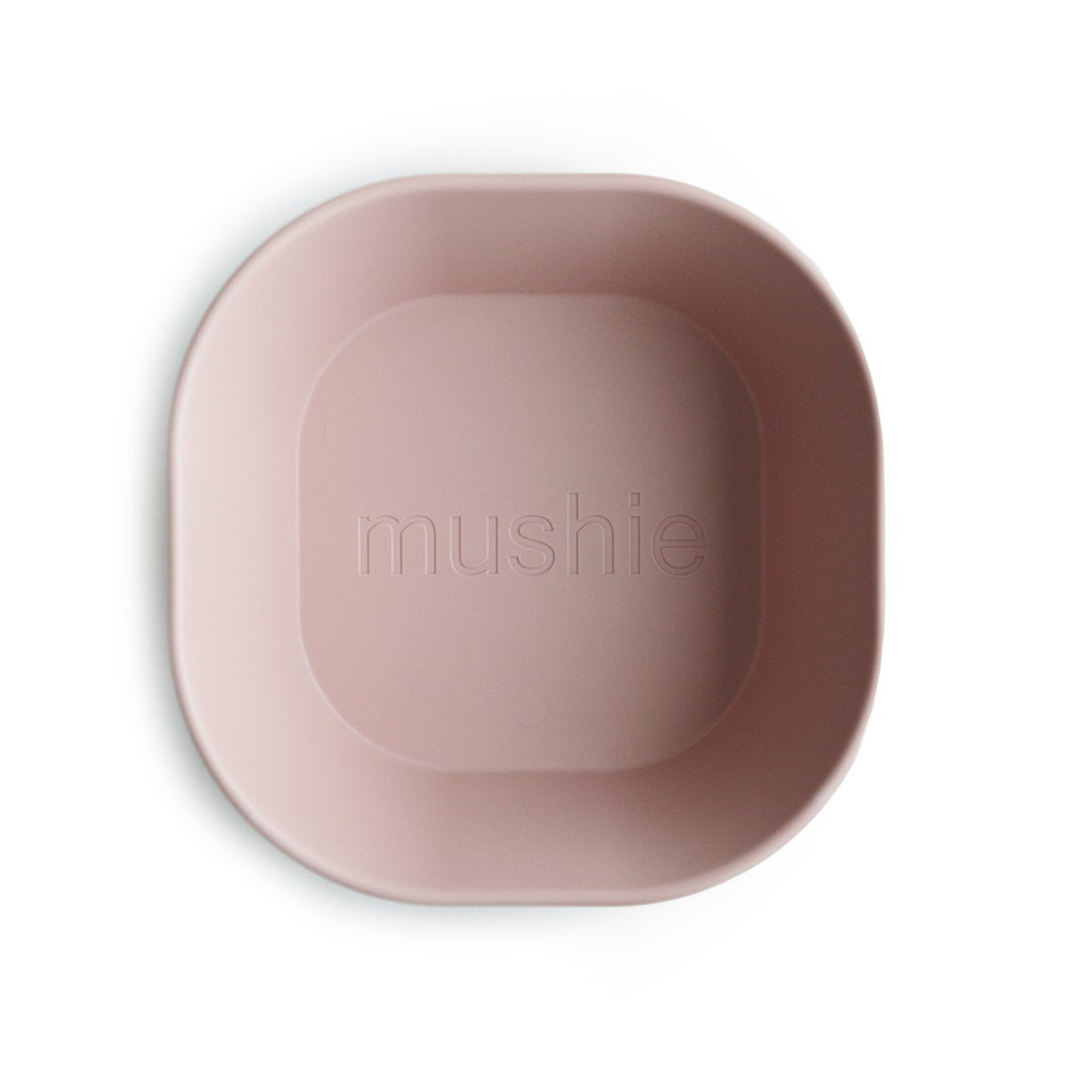 Mother Nature's Best Market Mushie Square Bowls Blush (Set of 2) Cruelty-Free, Reusable/Recyclable