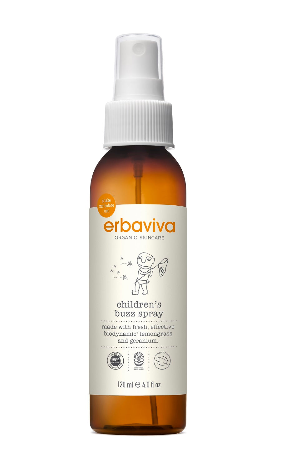 Mother Nature's Best Market Erbaviva Children's Buzz Spray Cruelty-Free, Vegan