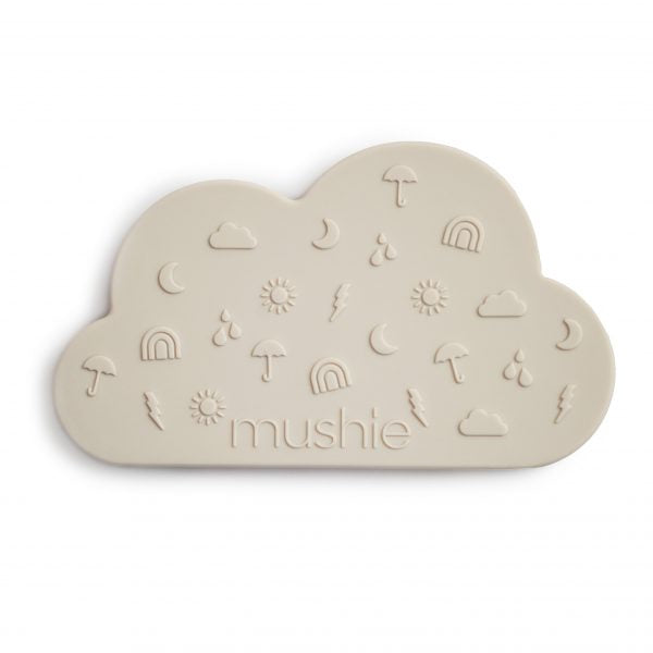 Mushie Cloud Teether, Grey