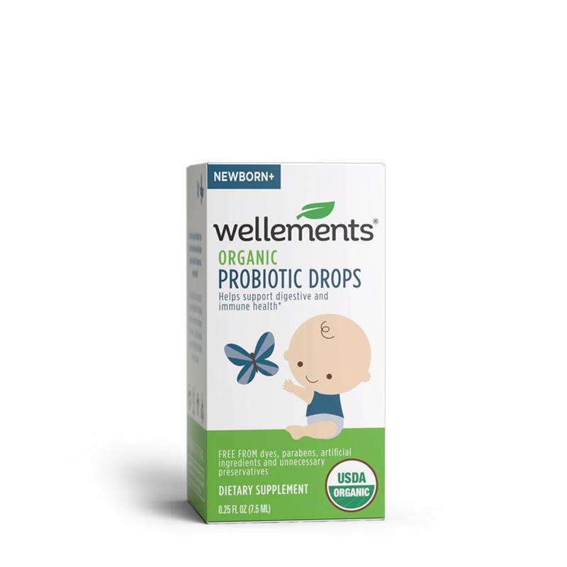 Mother Nature's Best Market Wellements Organic Probiotic Drops Gluten-Free, Organic, Vegan