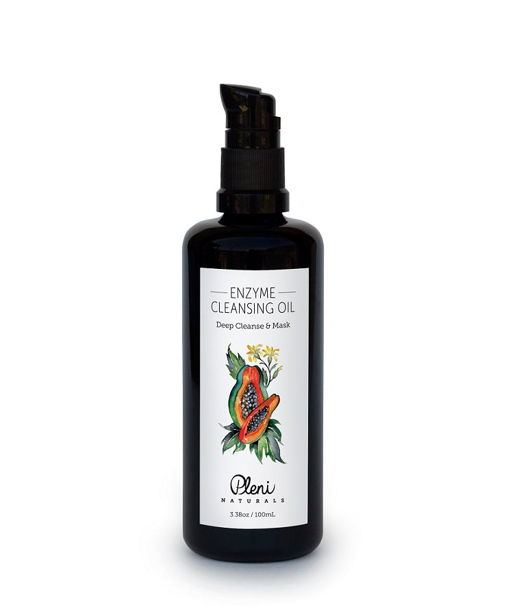 Mother Nature's Best Market Pleni Naturals Enzyme Cleansing Oil All-Natural, Cruelty-Free, Reusable/Recyclable, Vegan