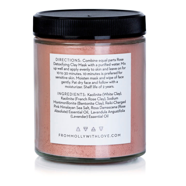 Mother Nature's Best Market From Molly With Love Wild Rose Clay Mask All Natural Cruelty Free Gluten Free Reusable Recyclable Vegan