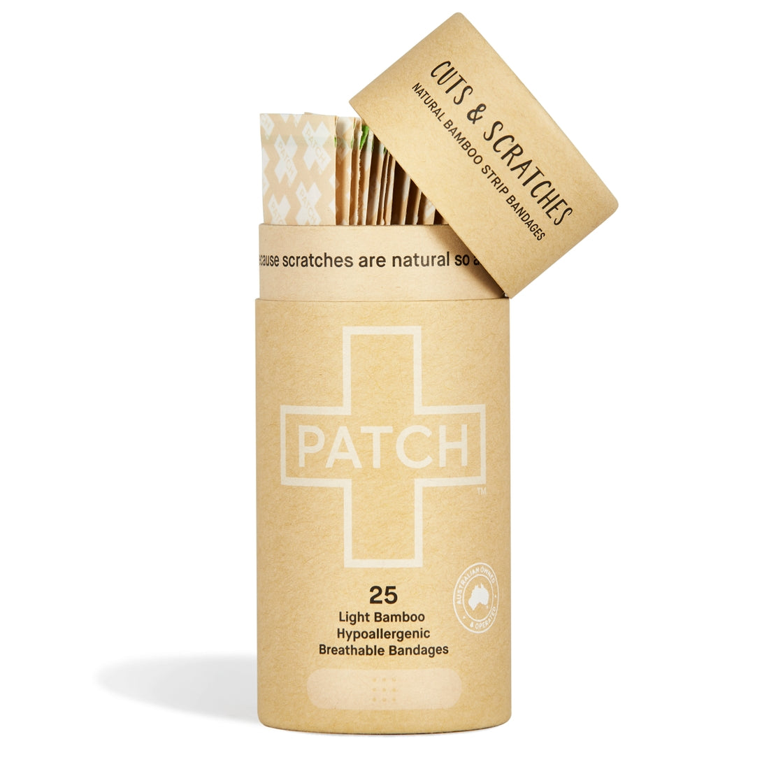 Patch Bamboo Bandages Natural Bamboo Adhesive Strips Light Bamboo Hypoallergenic Eco Bandages