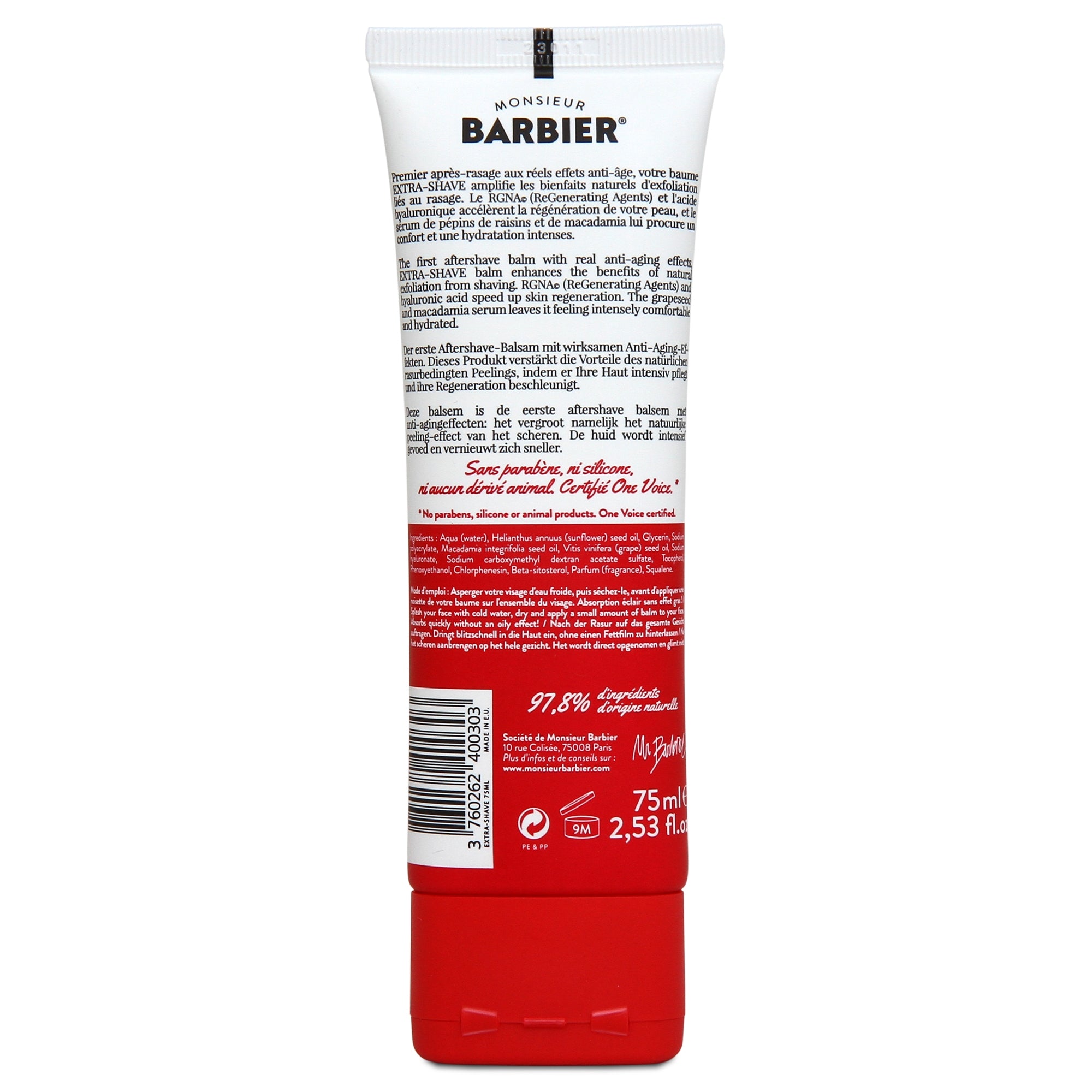 Monsieur BARBIER Extra-Shave, Anti-Aging After-Shave Balm